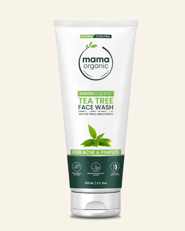 Tea Tree Face Wash For Acne & Pimples With Tea Tree & Neem Extract - 100ml